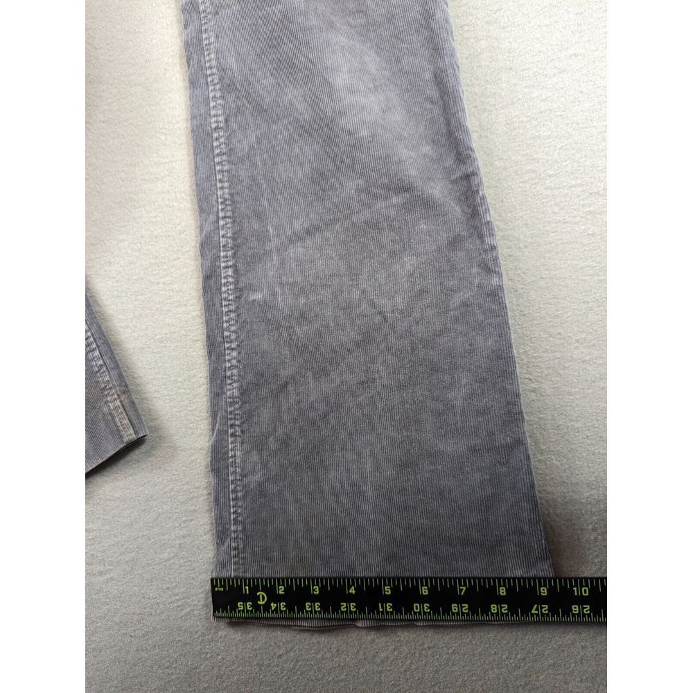 J. Crew Favorite Fit Jeans Womens Sz 4 Corduroy Gray Wide Leg Flared Stretch Y2K - Picture 11 of 14